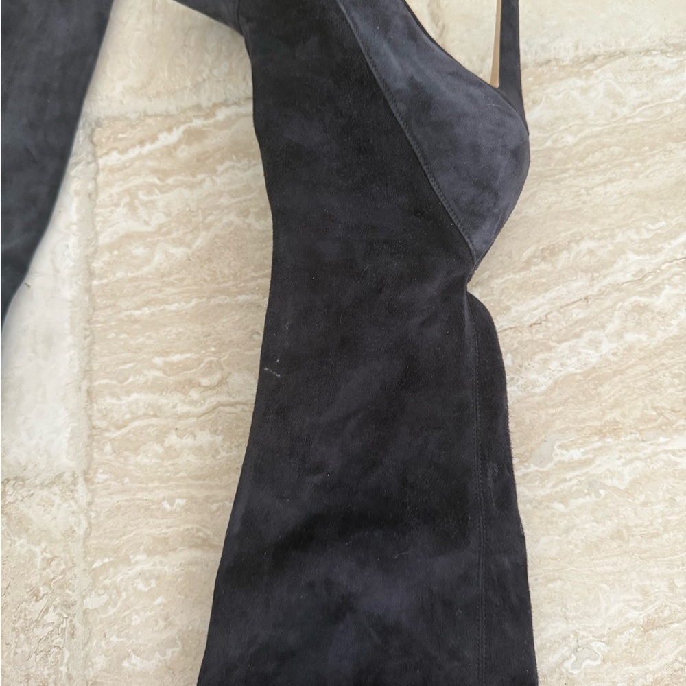 Sergio Rossi stiletto suede boots thigh high EUC - Picture 10 of 15